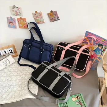 Pink pravi torba JK u japanskom stilu, a ženska torba za prtljagu velikog kapaciteta, torba-тоут, torba-instant messenger, torba za računalo