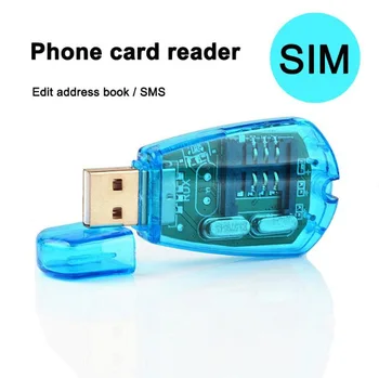 Plavi USB Čitač SIM kartica Za Kopiranje/Kloniranje/ Snimanje / backup SIM kartica za čitanje GSM CDMA SMS Backup + Podrška za CD-rom sustava Windows