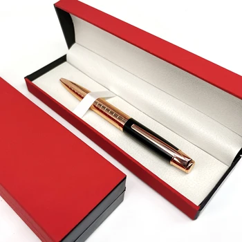 Poklon kutija Raskošna Luksuzna ambalaža kvalitetna poslovna metalna ručka za potpis, rotirajući kemijska olovka za studente