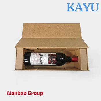 Poklon kutija za pakiranje boce vina s UV premaz s logotipom na red