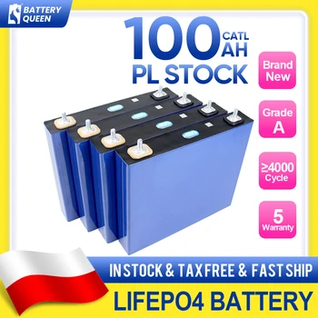 Poljski količinu CATL12V 24V 48V 100AH LiFePO4 baterija baterija baterija baterija baterija nazivnog napona 3,2 U, Punjiva Baterija, Potpuno Nova, ne neoporezivi DDP