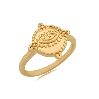 Pozlaćeni nakit od nehrđajućeg čelika, bez потускнения, minimalna slatki poklon za dame, stereoskopski prstenje zlatne boje za žene