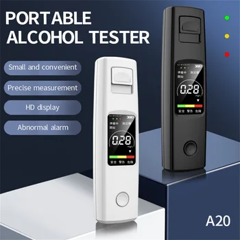 Prijenosni tester alkohola, mikrofon visoke osjetljivosti breathalyzer, HD zaslon, beskontaktni tip-C, punjenje baterije 200 mah