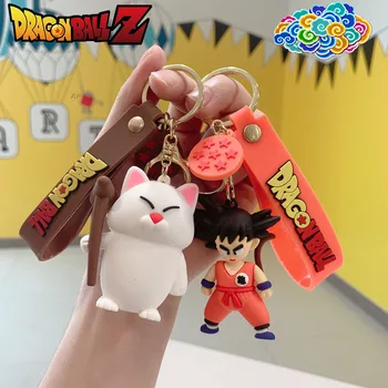 Privjesak za ključeve Dragon Ball s cartoonish uzorkom iz anime, privjesak za ključeve od automobila za dječaka, slatka lutka, ruksak, viseći nakit, Pribor, super dar za djecu