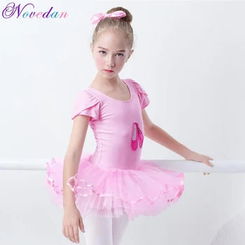 Profesionalni klasični balet kostim Ružičastog labud, dječja odijela, gimnastika za djevojčice, plesne pointe cipele sa šljokicama, suknja-svežanj, odjevanje