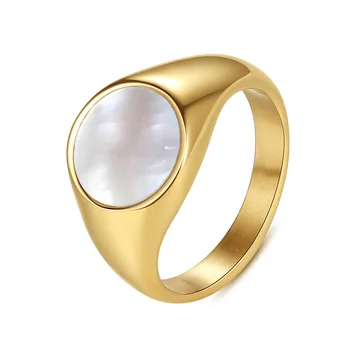 Prsten od prave sudopera, Oplemenjeni Čelik, Čelični Prsten Zlatne Boje, Pribor za Žene, Poklon za godišnjicu 2021 g.