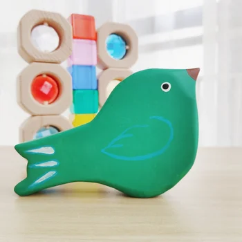 Ptica je prirodni Drveni lik Montessori Ručni Rad, velike životinje, igračke Ručni rad Za djecu, Obrazovni Igračka za rani razvoj životinja