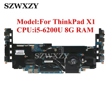 Punjeni FRU 01AX801 Za Lenovo ThinkPad X1 20FB 20FC Matična ploča laptop s procesorom i5-6200U 8 GB ram-a 448.04P16.002M