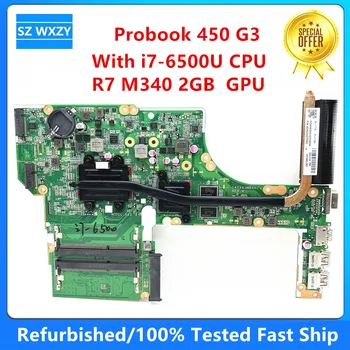 Punjeni Matična ploča za laptop HP Probook 450 G3 s i7-6500U R7 M340 2 GB 827026-001 827026-601 DA0X63MB6H1 DDR3