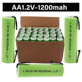 Punjiva baterija 1.2 V AA 1200mah nimh cell Zeleno telo strojeva za zavarivanje sa projekcijama za Philips električni brijač, četkica za zube