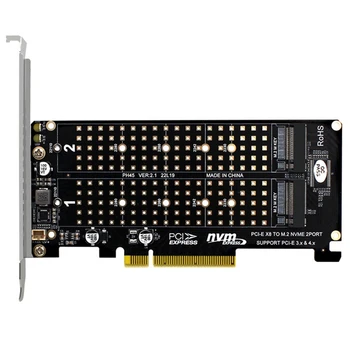 RAID-kartica PCI-E X8 Двухдисковая RAID kartica NVME M. 2 M KLJUČ SSD Adapter za Proširenje Extended Dual NVME RAID PCI-E X8 Split kartica