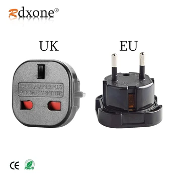 Rdxone okrugli utični adapter iz velike Britanije u EU, sonde 2-pinskom utičnice za mrežni punjač iz velike Britanije u EU