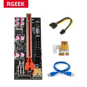 RGEEK 010S PCI-E Riser Card 010 010X 009S 60 cm USB 3.0 Kabel PCI Express od 1X do 16X Produžni kabel PCIe Adapter za GPU grafičke kartice