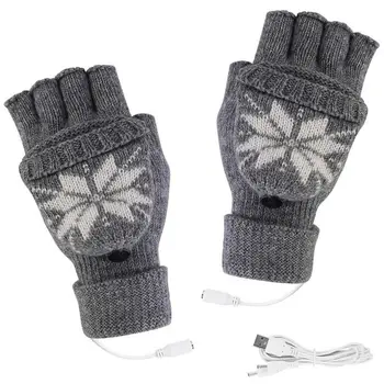 Rukavice s USB grijačem, zimske rukavice, grijani, s punim i половинным grijane, bez prstiju, sa grijanjem tople rukavice, zimske tople rukavice za laptop za