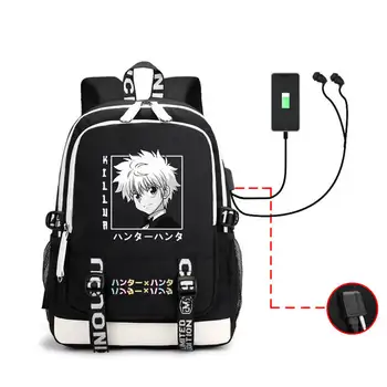Ruksak Hunter X Hunter s po cijeloj površini anime харадзюку, školske torbe velikog kapaciteta za mlade, studentski ruksak za putovanja
