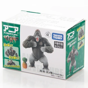 S01 Takara Tomy ANIA Animal Advanture AS-36 Gorila Divlja ABS, 8 cm figurica djeca obrazovne igračke
