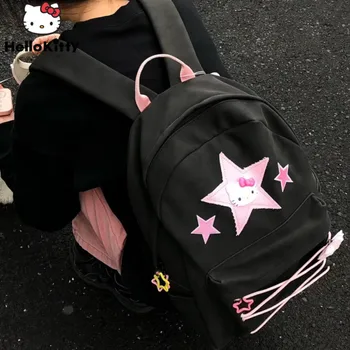 Sanrio hello kitty Ruksak Ženski Nova Crna moderan ruksak Y2k Millennium girl Torba na rame student korejski školska torba