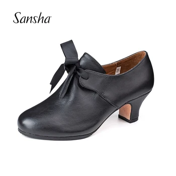 Sansha/2020 godine, Novi upis, plesne cipele od kože kravlja koža, ženska profesionalna obuća za flamenco u kazalištu TH02L