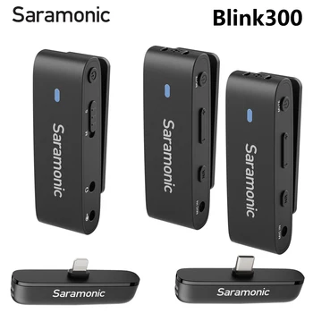 Saramonic Blink300 Dual-link Bežični Петличный mikrofon 2,4 Ghz za smartphone iPhone Android DSLR Fotoaparata DJI OSMO Youtube