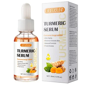 Serum s kurkuma za uklanjanje tamnih mrlja, Terapije serum za lice za žene i muškarce, Hidratantna regenerativna serum za njegu kože