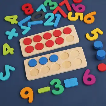 Setovi za matematičke manipulacije, skup od deset drvenih okvira za kućnu dječjeg vrtića