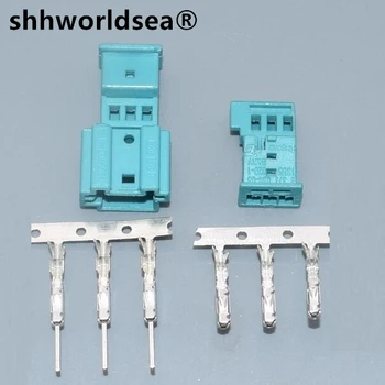 shhworldsea 3 Pin 1355600-9 1-1718346-1 Automatski visokotonac nožica auto audio priključak za VW BMW