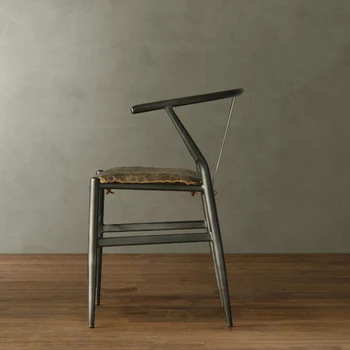 Skandinavski blagovaona stolice, Individualni retro-stolica od kovanog željeza, Uredski stolac, Kreativna blagovaona stolice, Stolica sa naslonom, Kuhinjski Namještaj