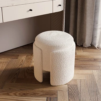 Skandinavski luksuzni toaletni stolac Moderan, jednostavan stolici za šminkanje Genetika spavaća soba je Mali obiteljski tip Stolici za šminkanje s minimalnim leđa