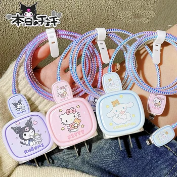 Slatka Hello Kitty Y2K Sanrio iPhone14 Punjač Zaštitna Torbica Kuromi Kawaii Apple 18-20 W Punjač Za Slušalice dodatna Oprema Igračke