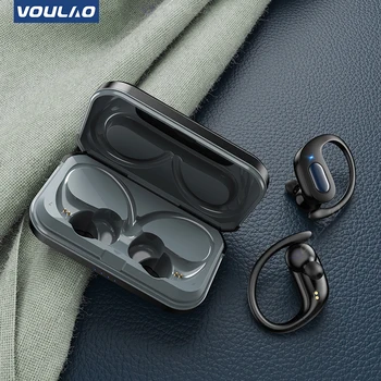 Slušalice TWS Bluetooth, Sportske uho kuke, bežične slušalice sa kontrolama na dodir, stereo Hi-Fi, vodootporne slušalice s mikrofonom