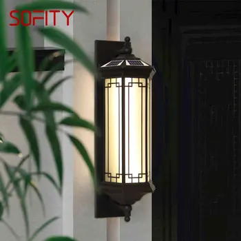 Solarni Zidne lampe SOFITY Moderne Vanjske svjetiljke-bra LED Vodootporan IP65 za kuće, Vile, Balkona, dvorišta