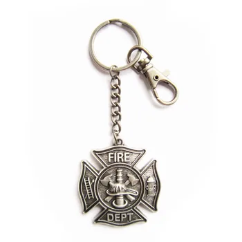 Starinski посеребренный privezak za ključeve, Firefighter Fire Dept Charm privezak za ključeve-OC010SL