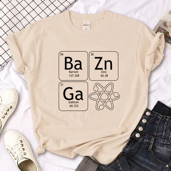 T-shirt Atom Melecule Science, ženska t-shirt design, ženska design uličnu odjeću u stilu anime