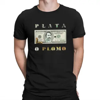 T-shirt Plata O Plomo Money za muškarce Narcos Crime TV Pablo Escobar Stil odijevanja Majica zgodan