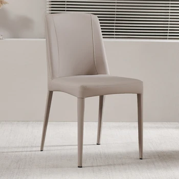 Talijanski blagovaona stolice, Jednostavan kućni минималистичное kožna stolica, Fotelja za odmor, Kreativni dizajn stolica sa naslonom, skandinavski stolica