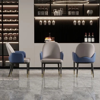 Talijanski pluća luksuzni blagovaona stolice visoke klase, post-moderne i минималистичные dizajnerske stolice za studij u skandinavskom stilu, stolice za dom