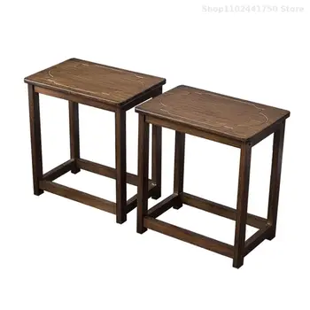 Tea stolica, Mali kvadratni stolica, Mali Stolica od punog drveta, bambus, Domaća klupa za dnevni boravak, Nova kineska Čajna kuhinja, čaj stol