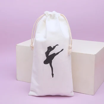 Torba za balet ples na kabel bijele boje, balet torba za djevojčice, torbe za baletnu пуантов, pribor za balet ples