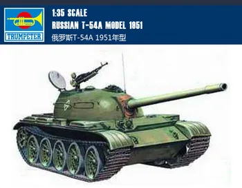 Trubač 00340 Mjerilu 1/35 Ruski T-54А Model 1951 Tenk Sklop Dizajn Setovi Hobi Plastične Igračke Za Zbirke Odrasle