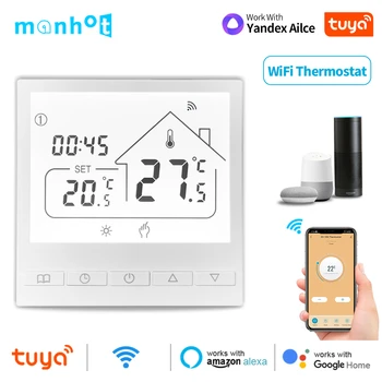 Tuya Smart WiFi Sobni termostat, водогазовый kotao, Električni Regulator temperature toplog poda, LCD zaslon Alexa Google Alice