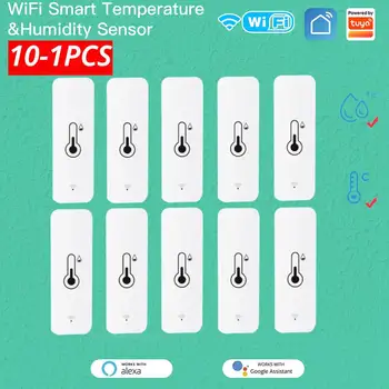 Tuya WiFi Senzor Temperature, Vlažnosti Sobni Termometar Hygrometer Pametna Kuća Alarm Za Tuya Smart Life Alexa