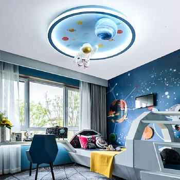 Ukrasne led stropne svjetiljke za dječju sobu, dnevni boravak dekoracija, unutarnja rasvjeta, kreativni stropna svjetiljka s prikazom prostora astronauta