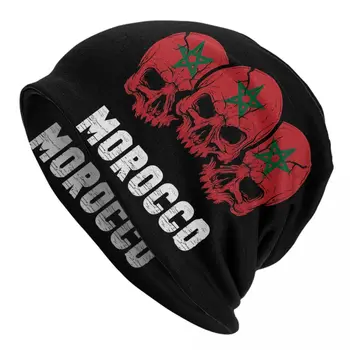 Ulične kape zastavu Maroka, Lubanje S tekstom, Tanka šešir, hauba, хипстерские lubanje, Kape, Kape, muške I ženske slušalice