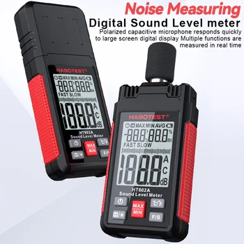 Uređaj za mjerenje Buke Ručni mjerač db 30 ~ 130дБ Audio Mjerač Razine Zvuka Mini Decibela Monitor LCD Digitalni Prikaz HT602A