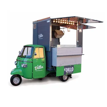 USA Electric Ape Tricycle Classic Food Truck Trailer Putujuća Pribor za Kolica za Prodaju Sladoleda