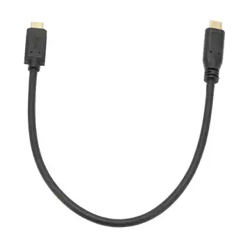 USB kabel 3.1 C-C za muškarce i žene s крепежной maticom u Dužini od oko 11,8 cm USB Kabel za C-USB C za Punjač telefona Laptop