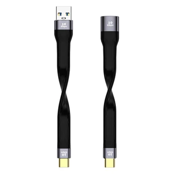 USB kabel Male / Female - Type C, kratak fleksibilni kabel za brzo punjenje mobilnog telefona