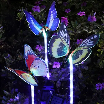 Vanjska Solarni Dekorativne Svjetiljke Šarene Oblik Leptira S Atraktivnim Dizajnom za Božićne Dekoracije za Noć vještica