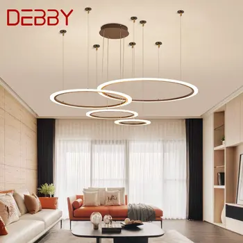 Viseći svijećnjak DEBBY Modern u skandinavskom stilu, kreativni dizajn, led vintage prsten svjetiljke za kuće, dnevnog boravka, spavaće sobe, ukrasni svijećnjak