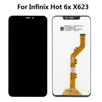Visoka kvaliteta AAA za Infinix Hot 6x X623 LCD zaslon i zaslon osjetljiv na dodir s digitalni pretvarač sklop crna